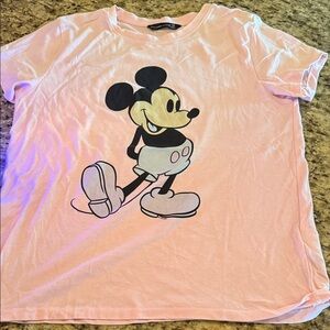 Abercrombie & Fitch Pink Mickey Mouse T-Shirt XS ❤️🖤💕
